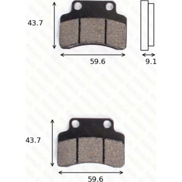 disk brake pads MCB 694 ABE approved fitting for Keeway Matrix  125 TSYTEJ5A2 2007, 7,0 PS, 5,2 kw