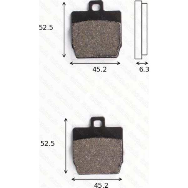 disc brake pad MCB 701 homologated