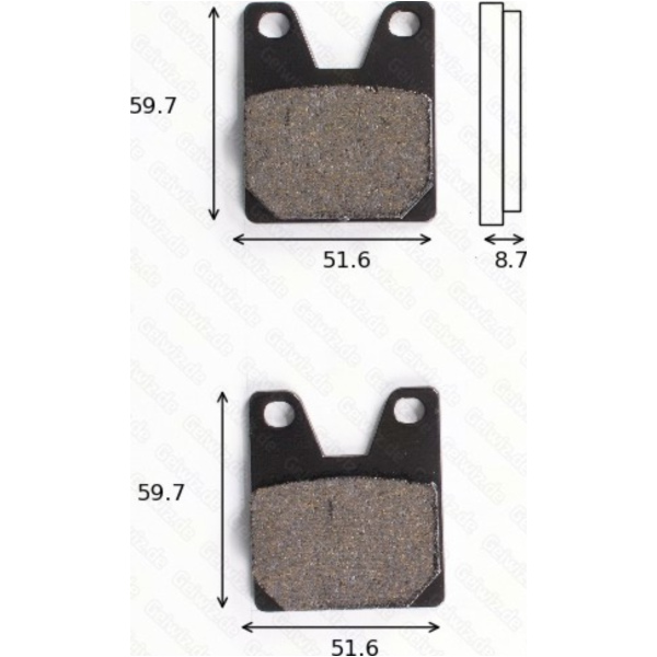 Bremsklötze Scheibenbremsbeläge MCB 702 SH mit ABE