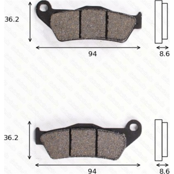 Bremsklötze Scheibenbremsbeläge MCB 707 mit ABE