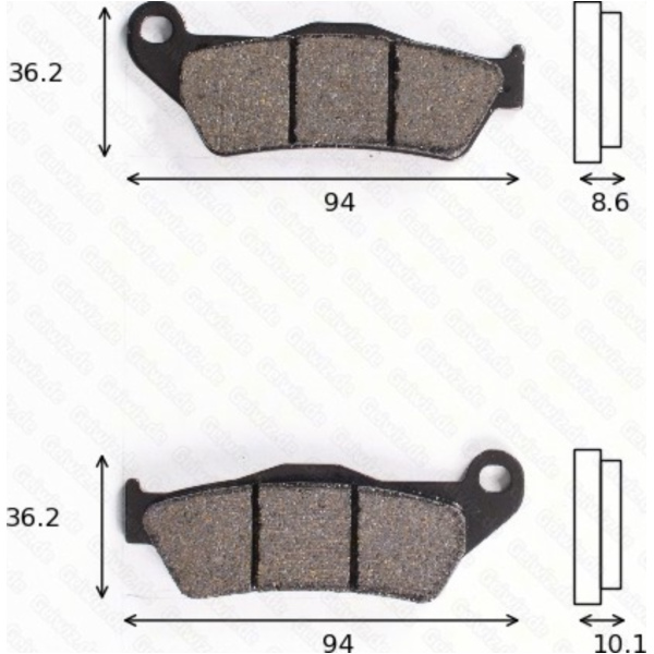 Bremsklötze Scheibenbremsbeläge MCB 707 SH mit ABE