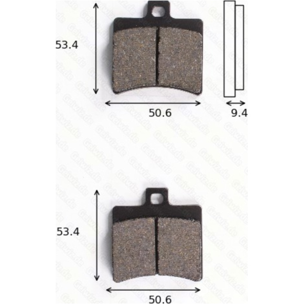 Bremsklötze Scheibenbremsbeläge MCB 710 mit ABE