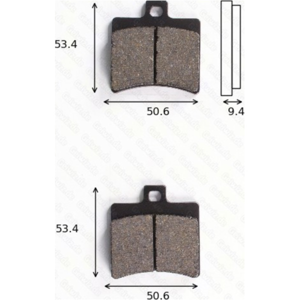 Bremsklötze Scheibenbremsbeläge MCB 710 SR ohne ABE
