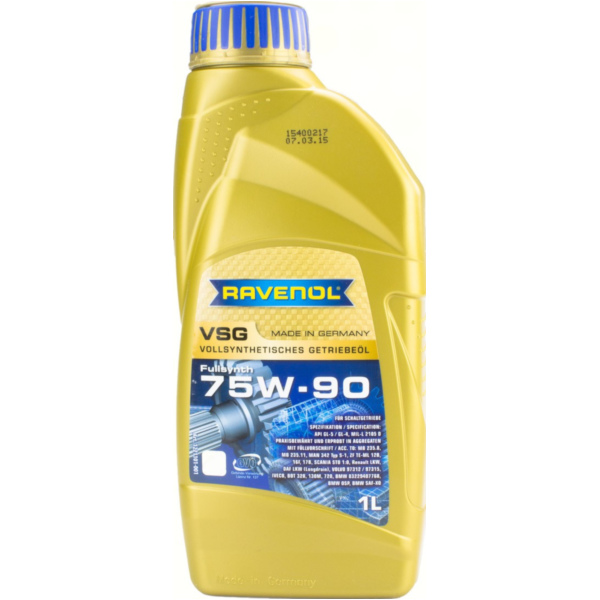 VSG SAE 75W-90 full synth. gear box oil 1 liter