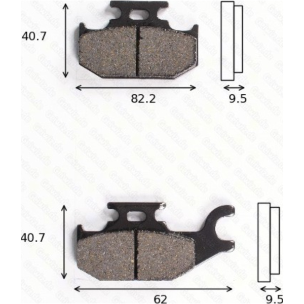 Bremsklötze Scheibenbremsbeläge MCB 724 SI mit ABE