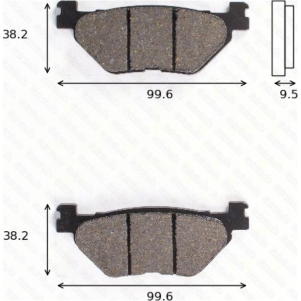 Bremsklötze Scheibenbremsbeläge MCB 731 mit ABE