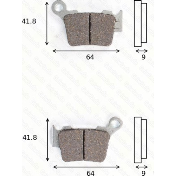 Bremsklötze Scheibenbremsbeläge MCB 743 SI mit ABE