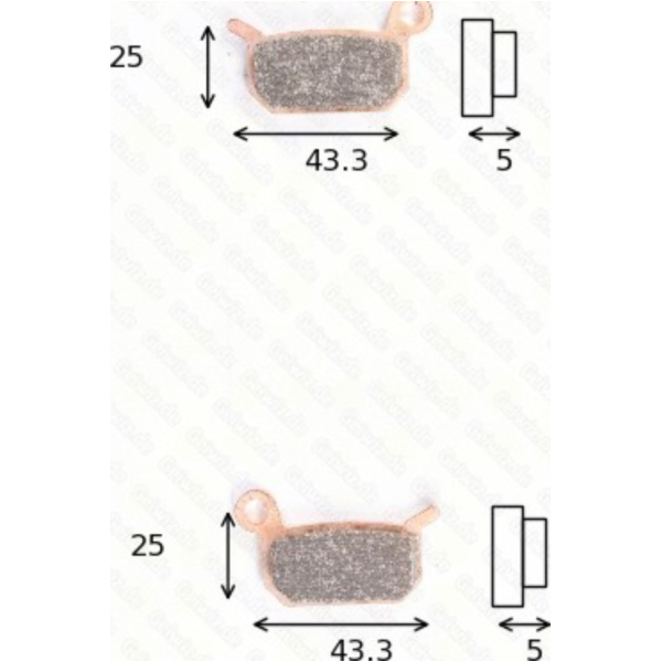 Bremsklötze Scheibenbremsbeläge MCB 750RSI ohne ABE