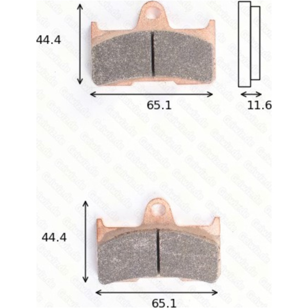 disk brake pads MCB 756 SI ABE approved