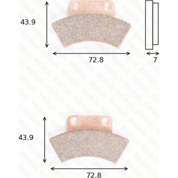 disk brake pads MCB 668SI ABE approved