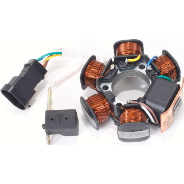 Lima, Generator Lichtmaschine Stator für Piaggio, Gilera (99-) passend für Aprilia SR Ditech Street 50 TE000 2005, 5,4 PS, 4 kw