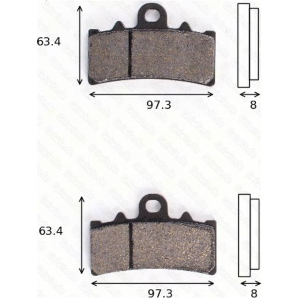 Bremsklötze Scheibenbremsbeläge MCB 777 SV mit ABE