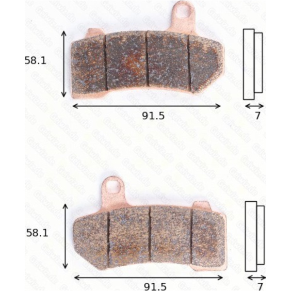 Bremsklötze Scheibenbremsbeläge MCB 781 SH mit ABE