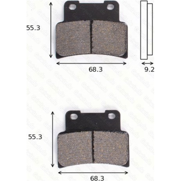 Bremsklötze Scheibenbremsbeläge MCB 785 STD mit ABE