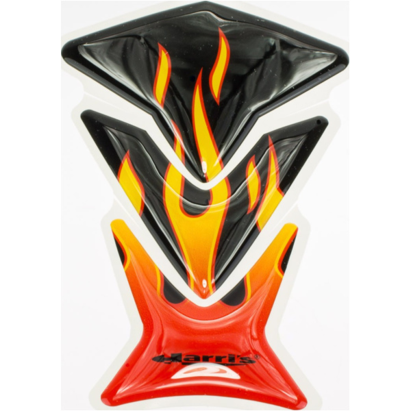 Tank protector - for: Honda - flame / red-yellow-black