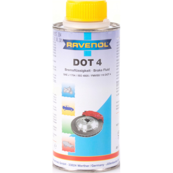 RAVENOL DOT 4 (250 ml) fitting for Moto Guzzi Breva  750 LLG00 2005, 46 PS, 34 kw