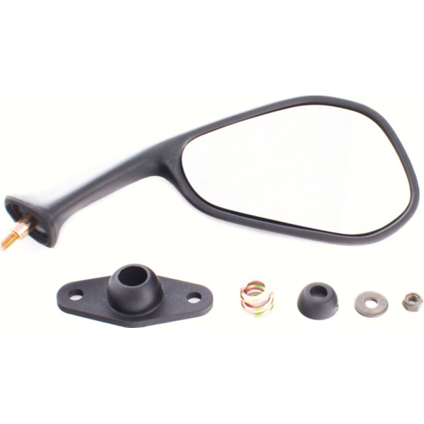 MIRROR RIGHT BLACK M6 right-threaded (single)