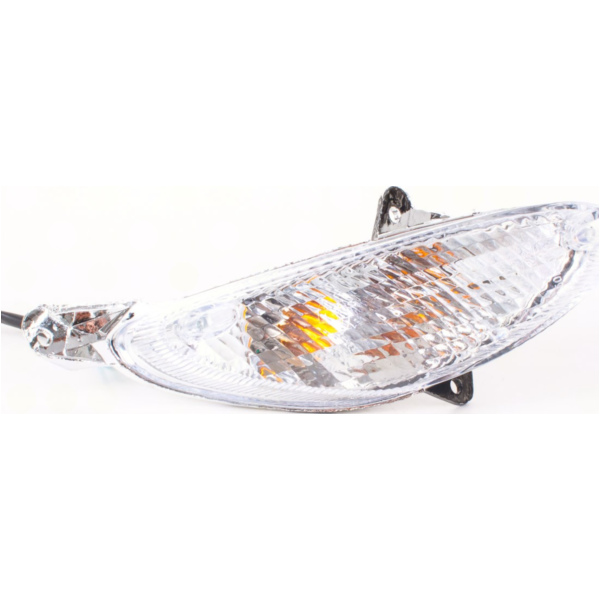 indicator light assy front right, transparent E-marked fitting for Peugeot V-Clic  50 LAEAGZ40 2007, 2,9 PS, 2,1 kw