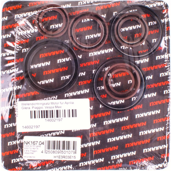 engine oil seal set for Aprilia, Gilera, Piaggio, Vespa Maxi fitting for Derbi GP1 Racing i 250 PT1B1A 2011, 