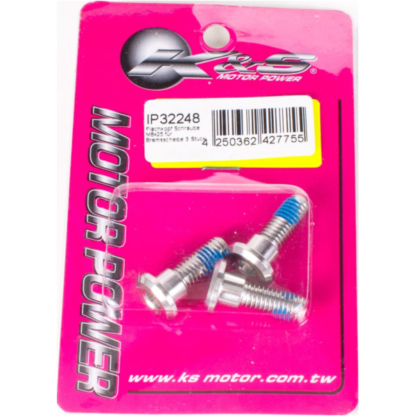 pan head screw M8x24/18 for brake disc - set of 3 pcs