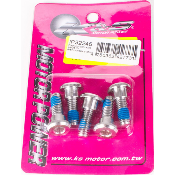 pan head screw M8x24/18 for brake disc - set of 5 pcs