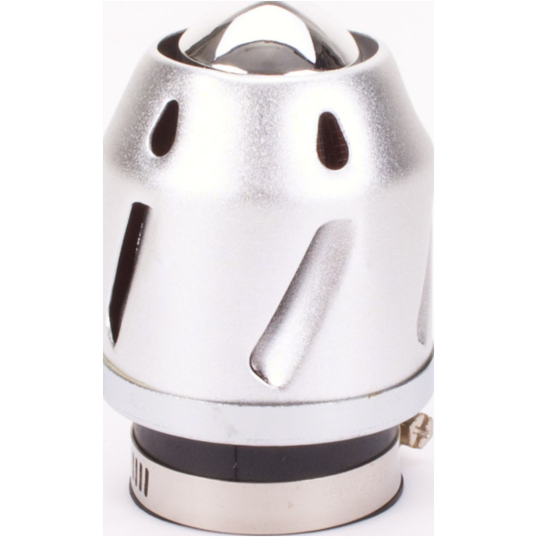 air filter Grenade silver straight version 28/42mm carb connection (adapter) fitting for Gilera Runner Soul Modelle 125 M46301 2012, 15 PS, 11 kw