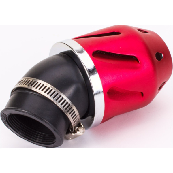 air filter Grenade red bent version 28/42mm carb connection fitting for Gilera Runner Soul Modelle 125 M46301 2012, 15 PS, 11 kw