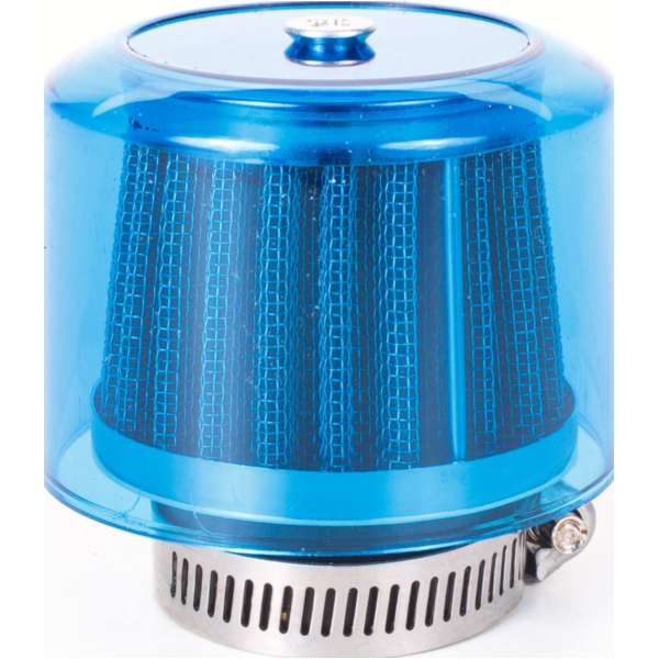 air filter Air-System metal gauze filter 35mm straight version blue shield fitting for Aprilia SR Ditech Street 50 TE000 2005, 5,4 PS, 4 kw