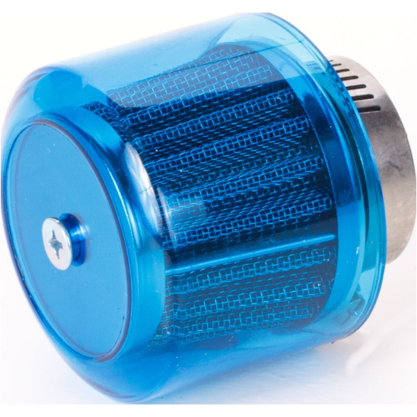 air filter Air-System metal gauze filter 38mm straight version blue shield fitting for Tomos Youngster Racing 50  2005, 