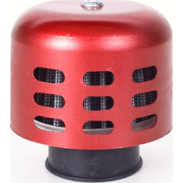 Luftfilter Powerfilter Alu Kappe 28-44mm rot passend für Piaggio MP3  400 M64200 2010, 32,6 PS, 24 kw