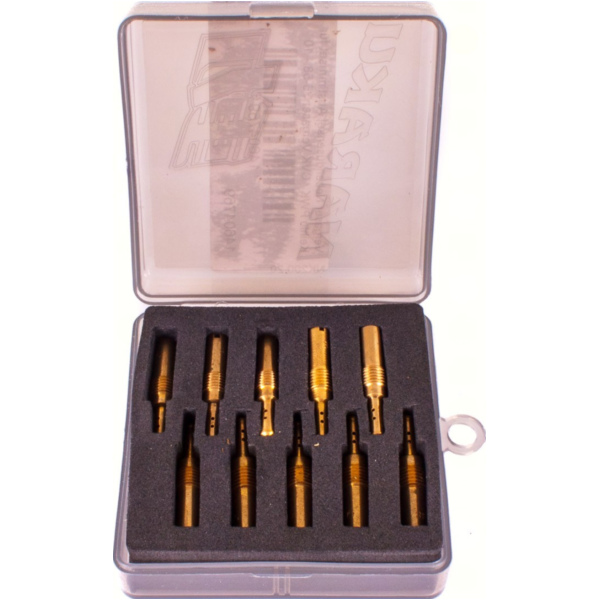 Vergaser Nebendüsenset Abstimmset für Keihin PWK / CVK Vergaser 35-58 - 10 versch. Düsen passend für Derbi Senda R 50 SENDA H 1997, 