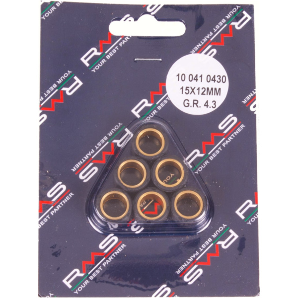 Variomatikgewichte, Variomatikrollen 6,5 Gr. Variatorrollenkit 15X12 6PZ