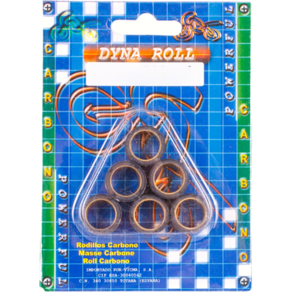 3 Gr. Carbon roller kit 15x12 - MC20-1512-30