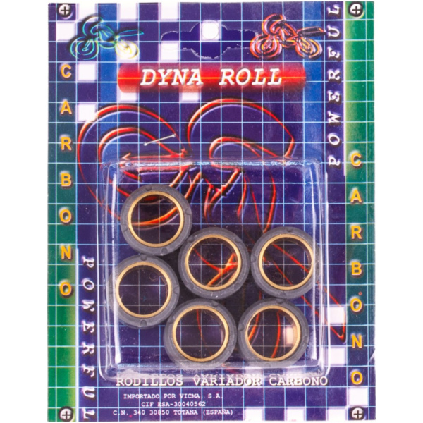20 Gr. Carbon roller kit 25x22 - MC20-2522-200