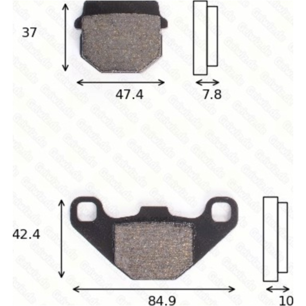 disk brake pads MCB 522 ABE approved fitting for Peugeot Speedake  50 FE053-DE 2000, 