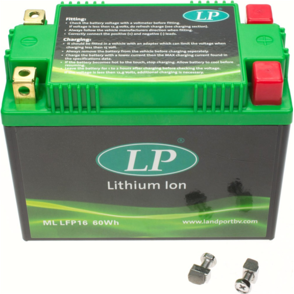 Lithium-Ionen 60Wh Batterie ML LFP16 (Neueste Generation) passend für Moto Guzzi V75  750 PX 1997, 