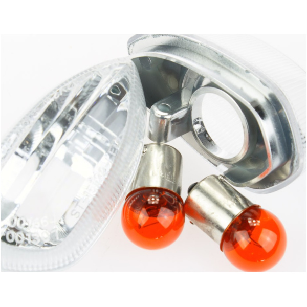 Blinkerglas für: Yamaha klar/Birne orange, Paar Vergl. Nr. 2C0-8333A/8334A-00, E-GEPR passend für Yamaha YZF R1 1000 RN22 2009, 