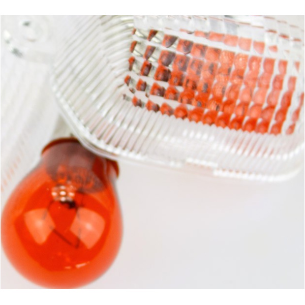 indicaror for: Yamaha glass transparent/orange lamp, pair Compare no. 4FM-/4JH-83312/22-00, homologated