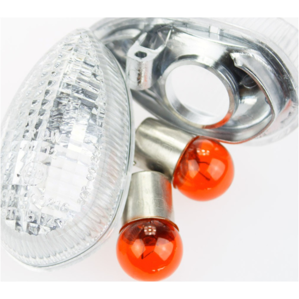 indicaror Yamahaglass transparent/orange lamp, pair Compare no. 5PW-8333A/8334A-00, homologated fitting for Yamaha MT-01  1700 RP121 2005, 90 PS, 66 kw