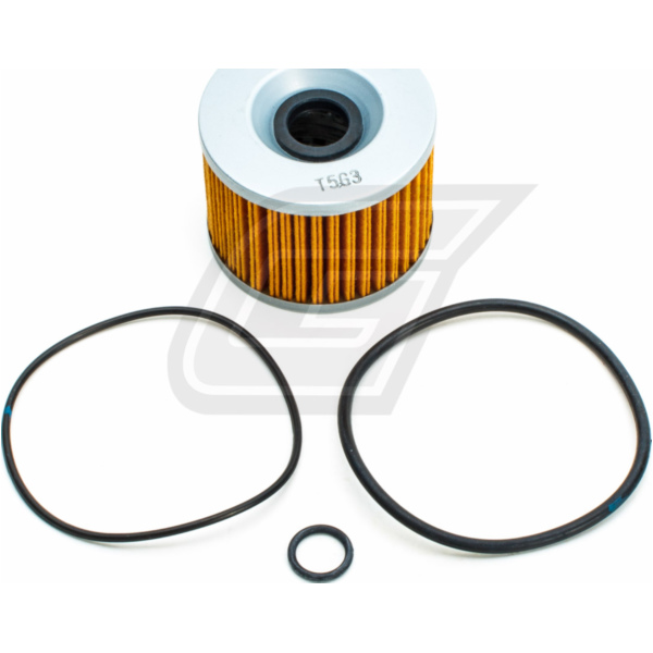 Ölfilter für Honda / Kawasaki mit 3 O-Ringen (Vergl. Nr. 15410-422 /426-000, 16099-003, HF401)