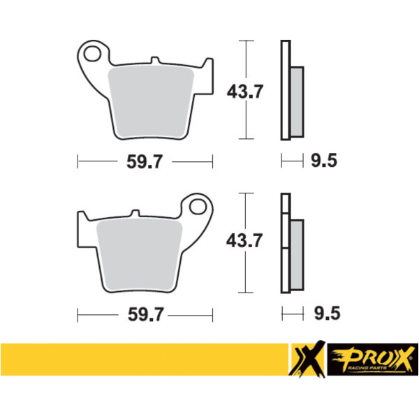 Bremsbeläge for CR125/250 '02-07 + CRF150/250/450R'02-20