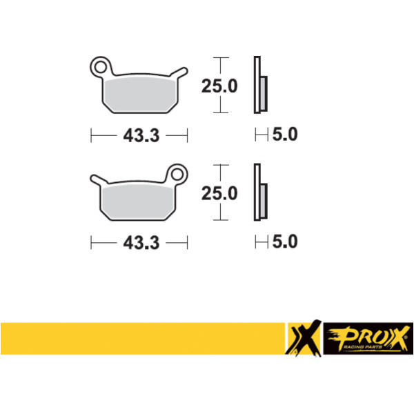 Bremsbeläge for KTM50SX Pro Senior '02-20 fitting for KTM SX  50  2008, 11 PS, 8,1 kw