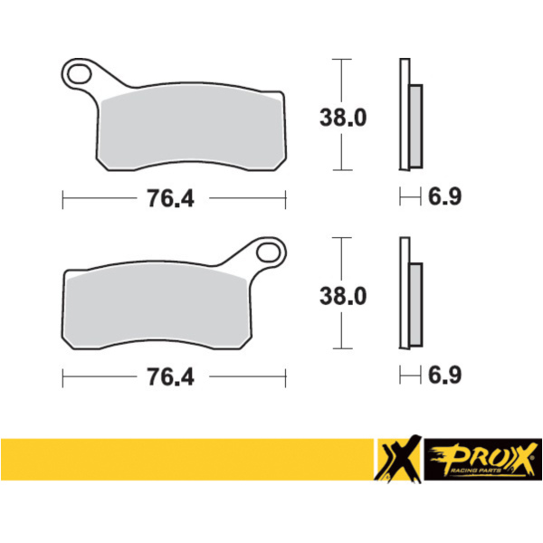 Bremsbeläge für KTM450/505/525SX-XC ATV '08-12