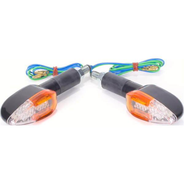 Blinkleuchte, Blinklicht Mini LED Blinker Set Arrow schwarz E geprüft