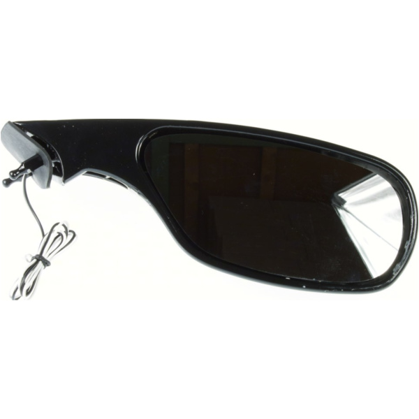 Mirror right, black with LED indicator