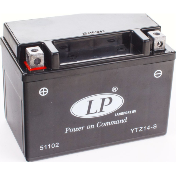 YTZ14S 12V/11,2AH DIN51101 SLA battery 150x87x110mm fitting for Honda NT Deauville 650 RC47C 2000, 34 PS, 25 kw