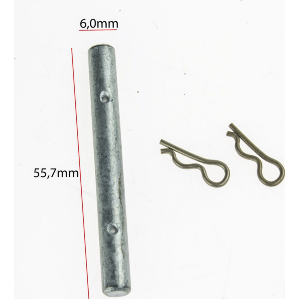 Faustsattel TourMax Bremssattelbolzen PPS-914 Länge 55,80mm Durchmesser 6mm
