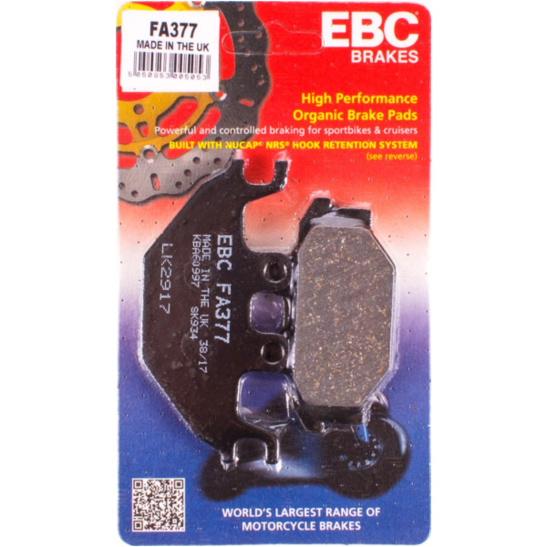 Blackstuff Organic brake pads FA377 fitting for Kymco MXU  500 L70000 2007, 38 PS, 28 kw