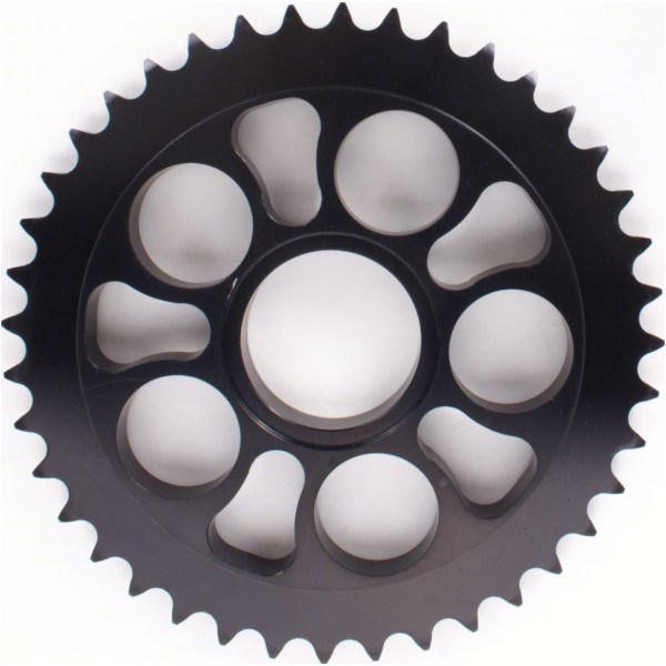 KeRa, Kettenblatt, Zahnrad Alukettenrad harteloxiert rauchgrau DUC748/916/996520T44Z incl. Teflonring passend für Ducati Monster  800 M414AA/M421AA/M422AA 2007, 77 PS, 57 kw