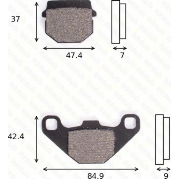 Bremsklötze Scheibenbremsbeläge MCB 519 EC mit ABE